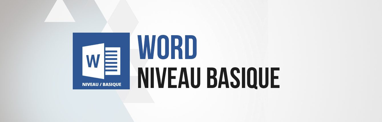 Formation word niveau basique débutant
