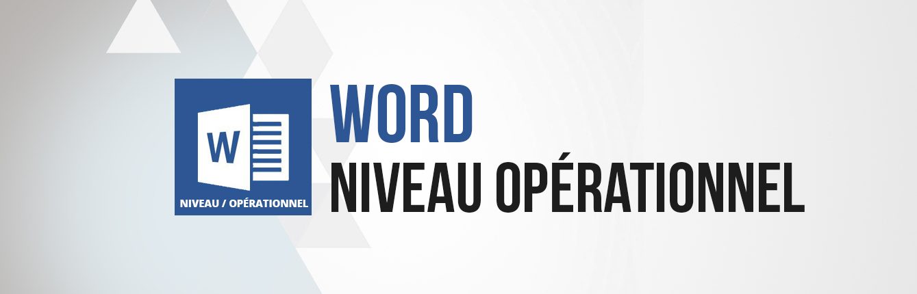 Formation word niveau intermédiaire